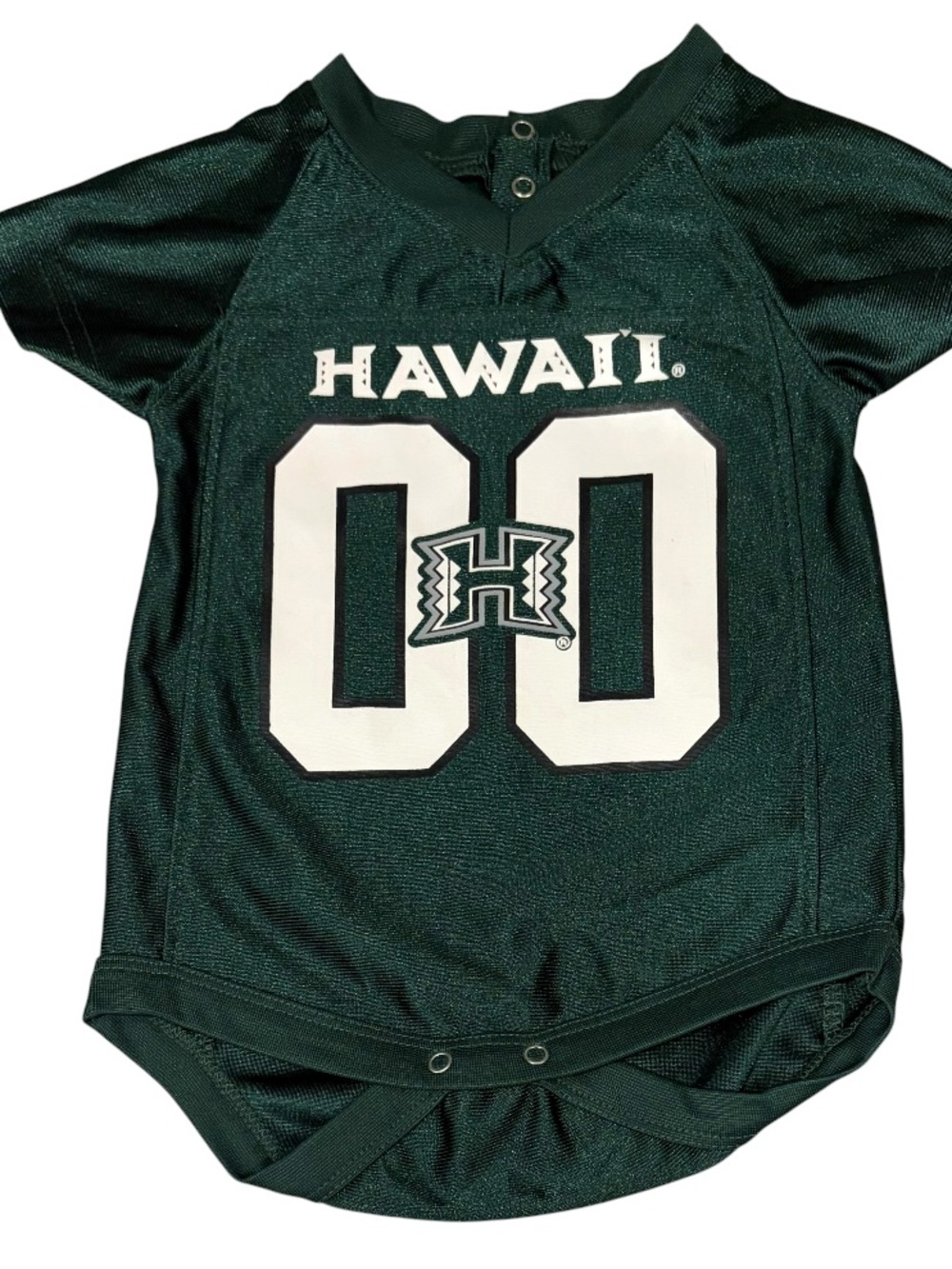 University of Hawaii UH Manoa Rainbow Warriors Football Jersey Bodysuit